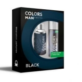 KIT BENETTON COLORS MAN BLACK 100ML+DEO SPRAY     