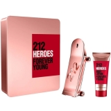 KIT CAROLINA 212 HEROES FEM 80ML+BODY LOTION      