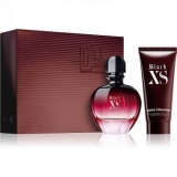 KIT PACO RABANNE BLACK XS EDP FEM 80ML+BODY LATA  