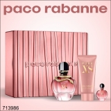 KIT PACO RABANNE PURE XS FEM 80ML+BODY L+MINI LATA