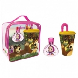 I KIT MASHA AND THE BEAR 50ML+VASO+MERENDERA      