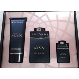 KIT BVLGARI MAN IN BLACK 100ML+SHOWER GEL +MINI   