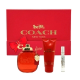 KIT COACH LOVE EDP FEM 90ML+BODY LOTION+7.5ML