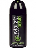 MALIZIA UOMO VETYVER DEO SPRAY MAS 150ML          