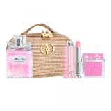 KIT DIOR MISS BLO.BOUQUET EDT 50ML+BLUSH+BATON+BAG