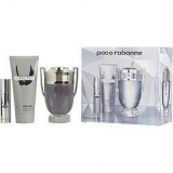 KIT PACO RABANNE INVICTUS MAS 100ML+SHAMPOO+MINI  