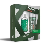 KIT BENETTON COLORS MAN GREEN 100ML+DEO SPRAY     