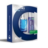 KIT BENETTON COLORS MAN BLUE 100ML+DEO SPRAY      